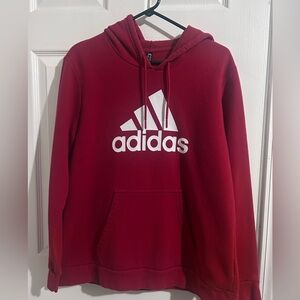 adidas gold red Hoodie with White Logo